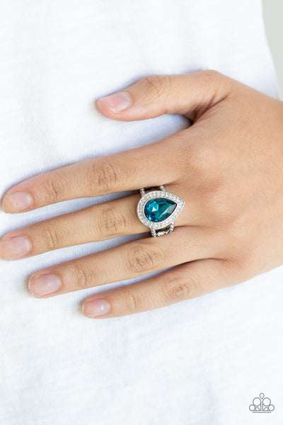 Paparazzi Ring- Hollywood Heirloom - Blue - SHOPBLINGINGPRETTY