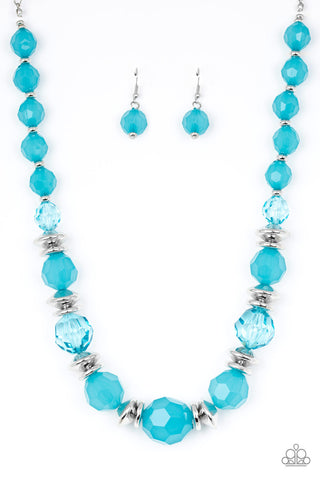 Paparazzi Necklace - Dine and Dash - Blue - SHOPBLINGINGPRETTY