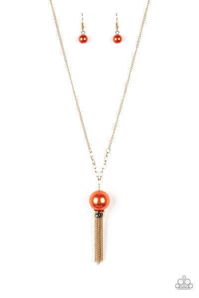 Paparazzi Necklaces - Belle of the BALLROOM - Orange