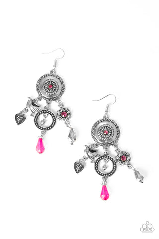 Paparazzi Earrings - Springtime Essence - Pink 2020 Convention Exclusive