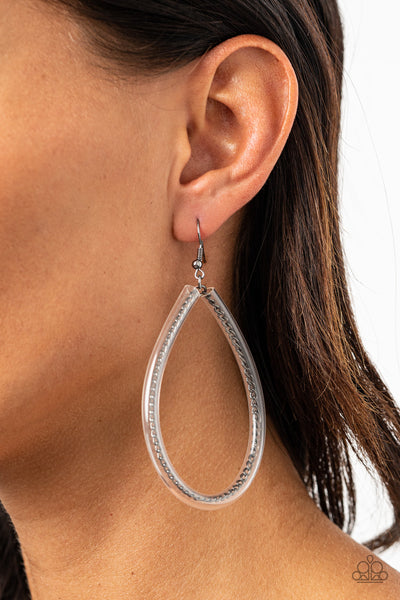 Paparazzi Earrings - Just ENCASE You Missed It - Black