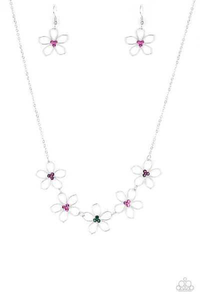 Paparazzi Necklaces -  Hoppin Hibiscus - Multi