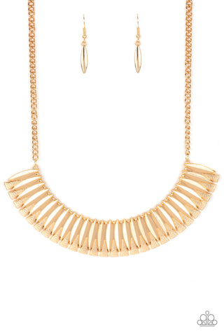 Paparazzi Necklace - My Main MANE - Gold - SHOPBLINGINGPRETTY