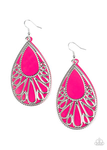 Paparazzi Earrings - Loud And Proud - Pink