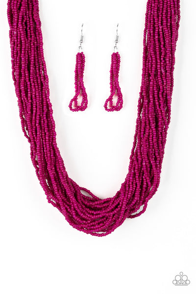 Paparazzi Necklace-  The Show Must CONGO On! - Pink - SHOPBLINGINGPRETTY