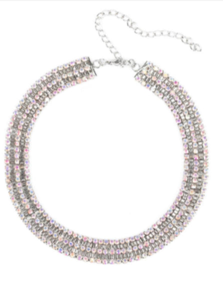 Paparazzi Necklace - Full REIGN - Multi (Pink Diamond 2020) - SHOPBLINGINGPRETTY