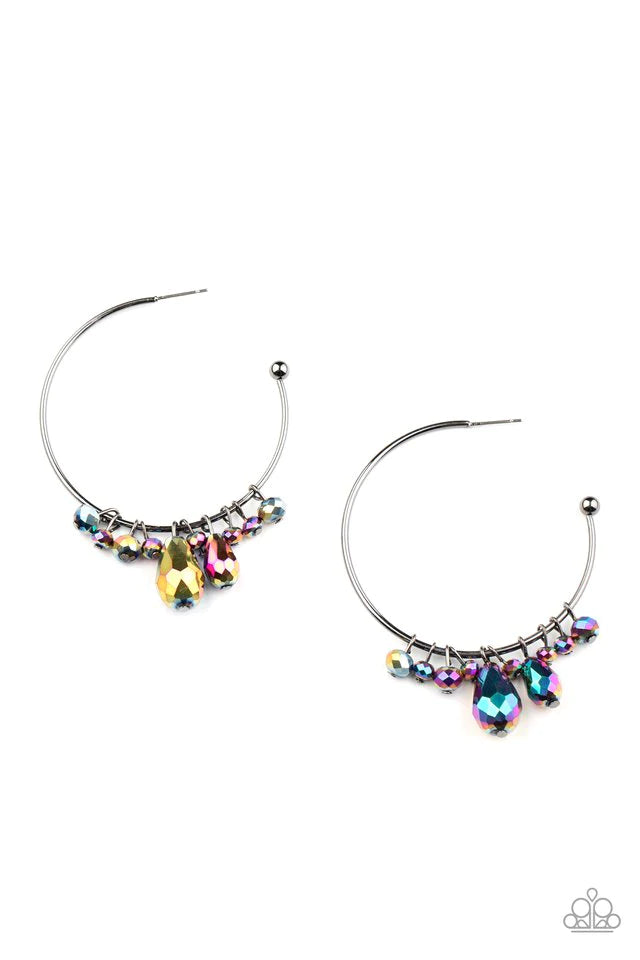 Paparazzi Earrings -  Dazzling Downpour - Multi