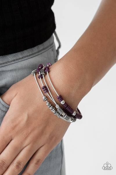 Paparazzi Bracelets - Tribal Spunk - Purple