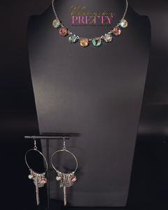 Paparazzi Necklace & Earrings Set - Pastel Multi