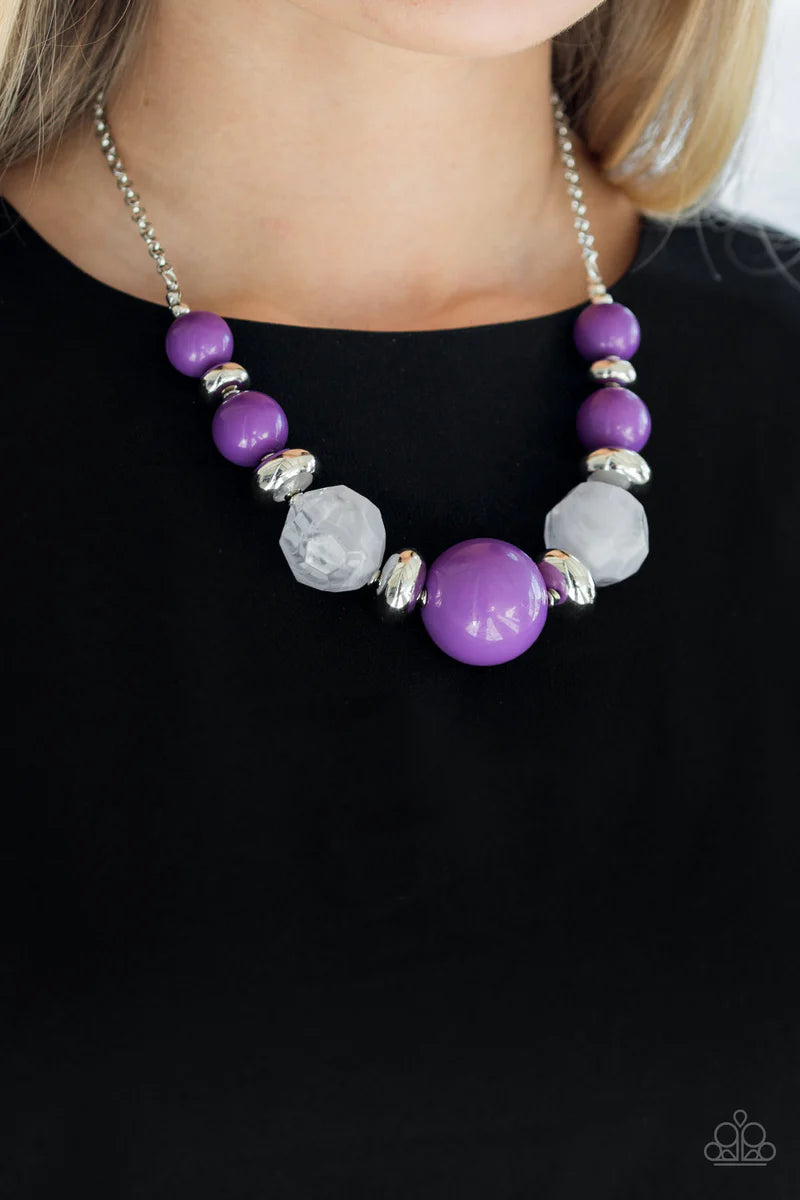 Paparazzi Necklace- Daytime Drama - Purple