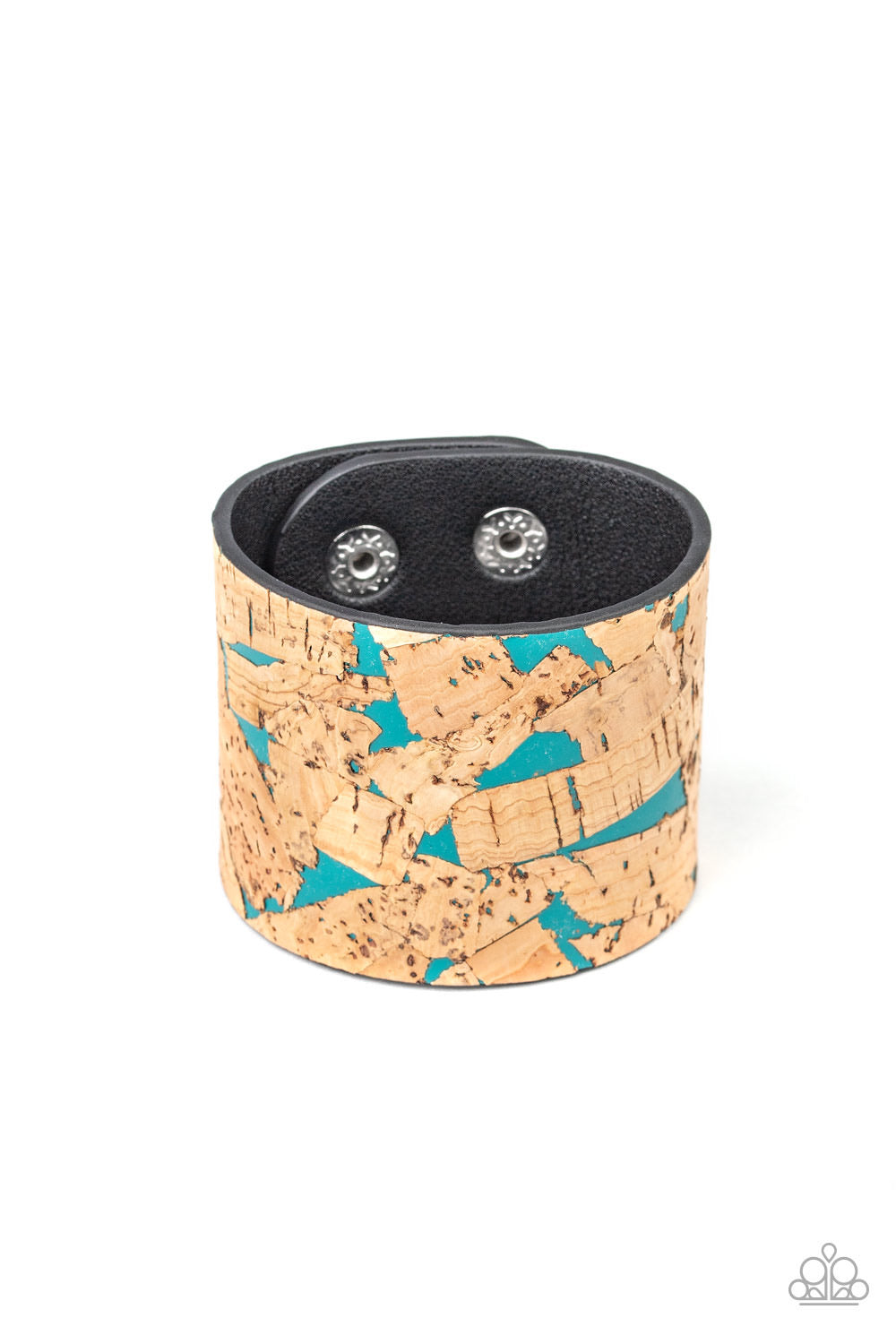 Paparazzi Bracelet - Cork Congo - Blue - SHOPBLINGINGPRETTY