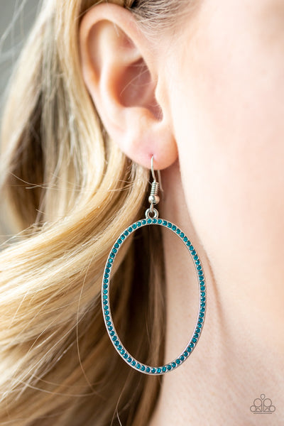 Paparazzi Earrings - Dazzle On Demand - Blue - SHOPBLINGINGPRETTY