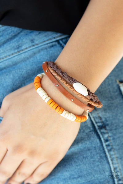 Paparazzi Bracelet - Beach Bounty - Orange