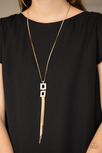 Paparazzi Necklaces  - Times Square Stunner - Gold