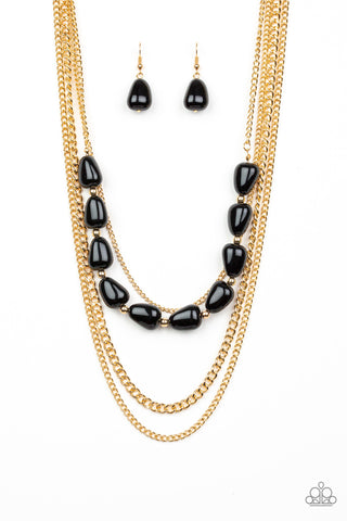 Paparazzi Necklace - Trend Status - Black - SHOPBLINGINGPRETTY