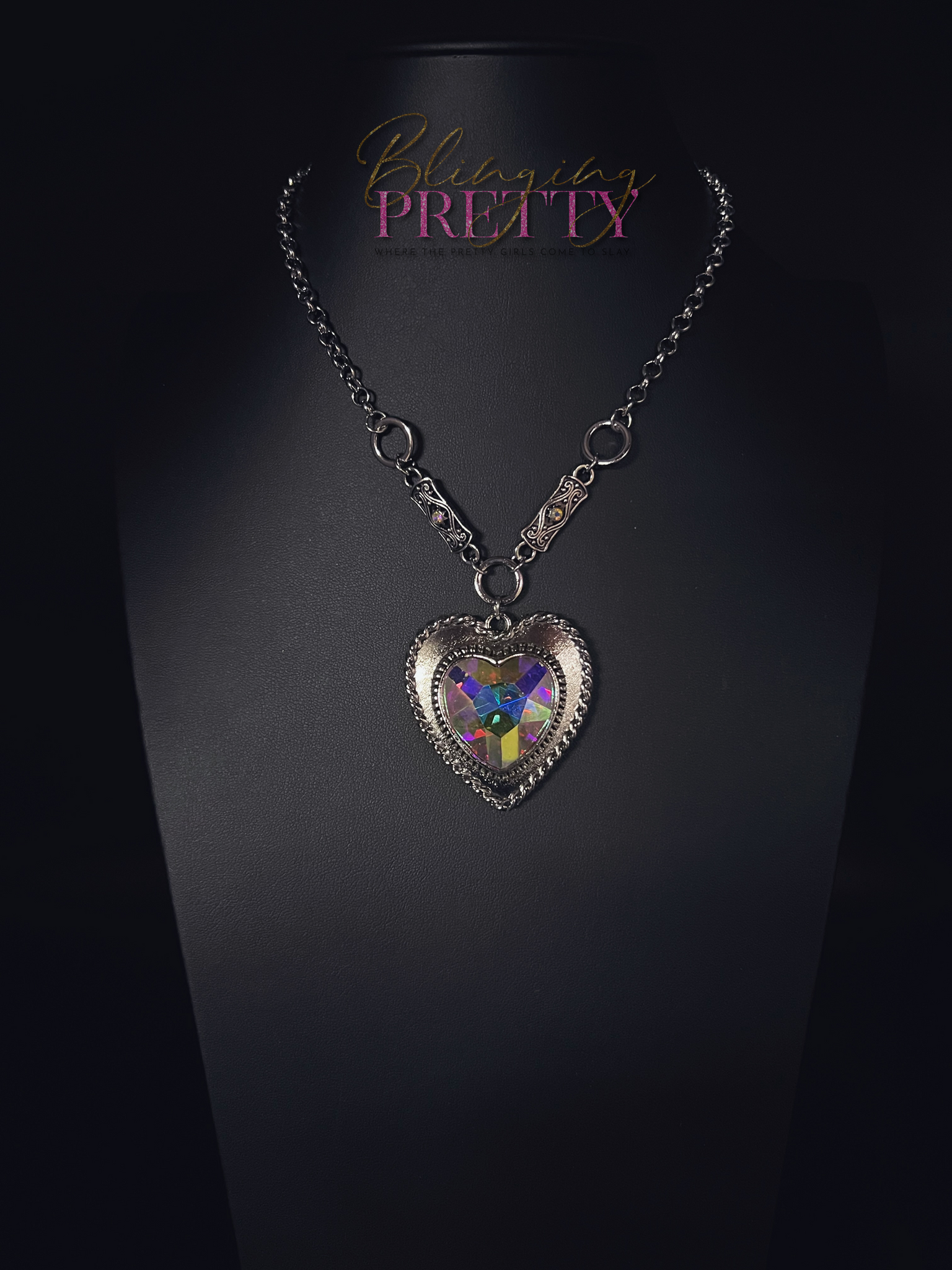 Paparazzi Necklace -  Heart Full of Fabulous - Multi (April 2022 Life Of The Party)