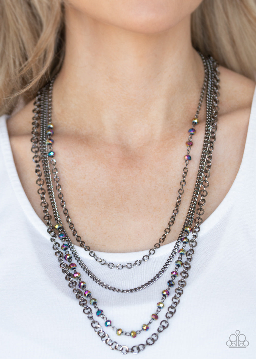 Paparazzi Necklaces -  Flickering Lights - Multi