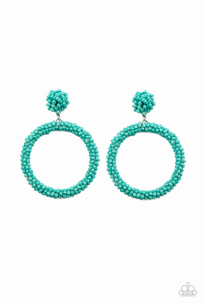 Paparazzi Earrings - Be All You Can BEAD - Blue