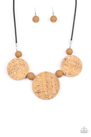 Paparazzi Necklaces -  Pop The Cork - White