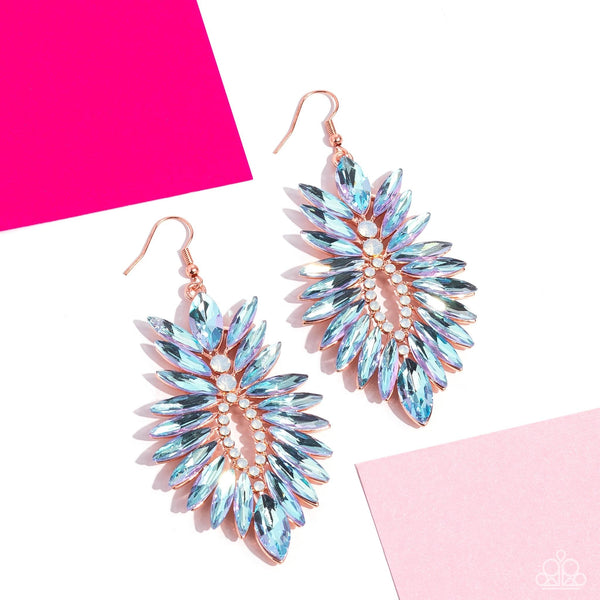 Paparazzi Earrings-  Turn Up The Luxe - Multi