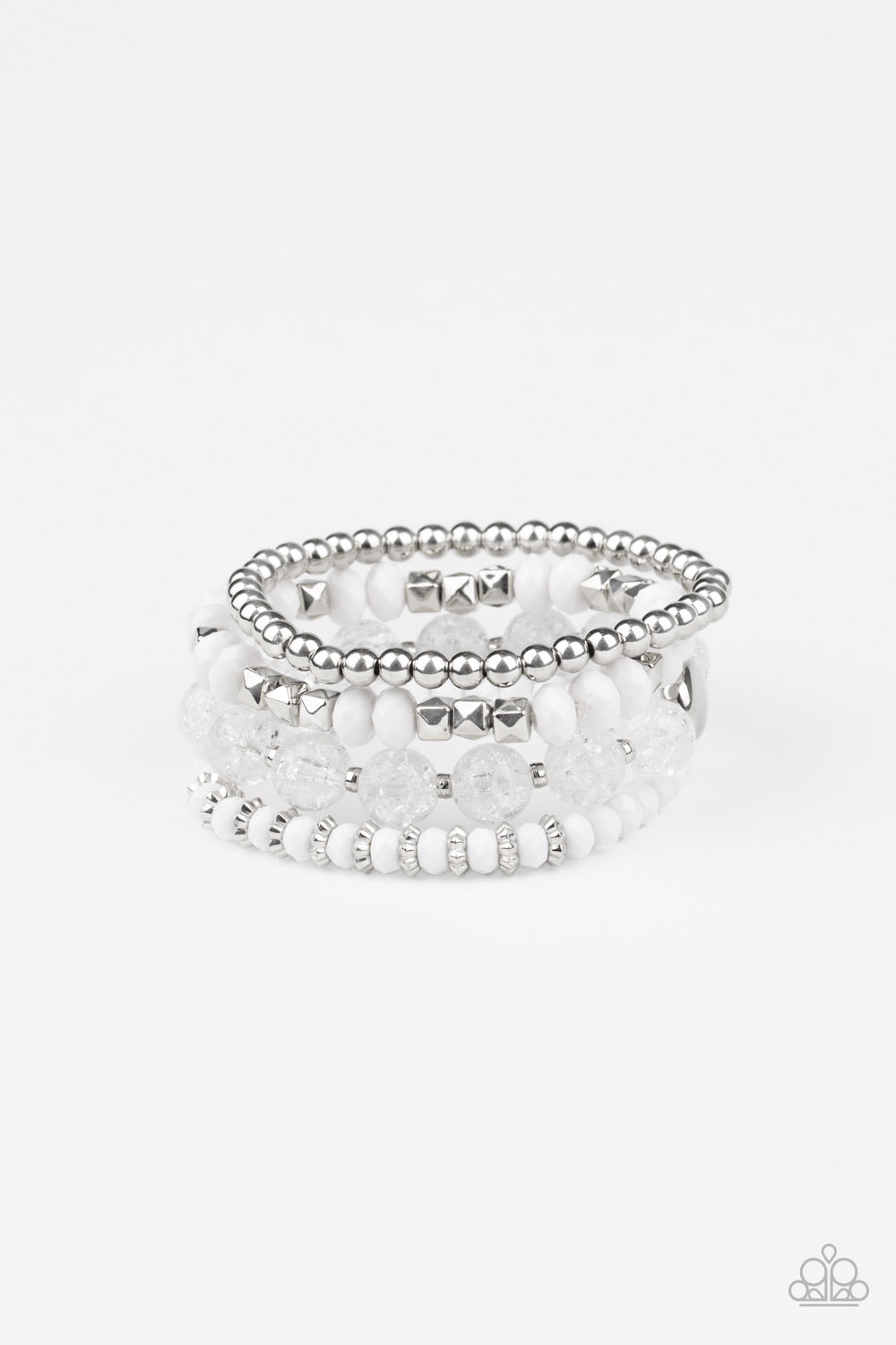 Paparazzi Bracelets -  Layered Luster - White