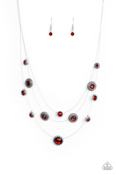 Paparazzi Necklace - SHEER Thing! - Red - SHOPBLINGINGPRETTY