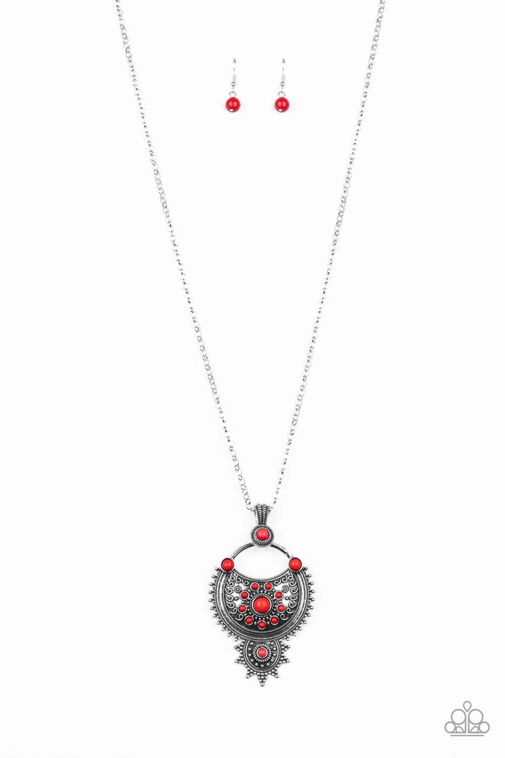 Paparazzi Necklaces - Solar Energy - Red