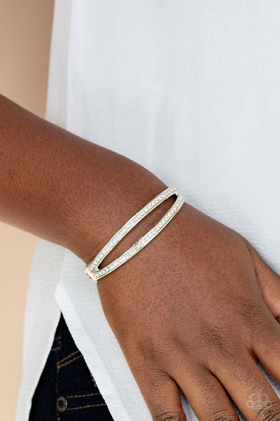 Paparazzi Bracelets - A Show of FIERCE - White