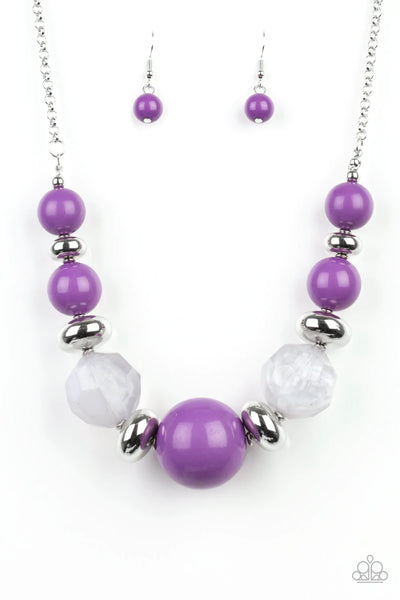 Paparazzi Necklace- Daytime Drama - Purple