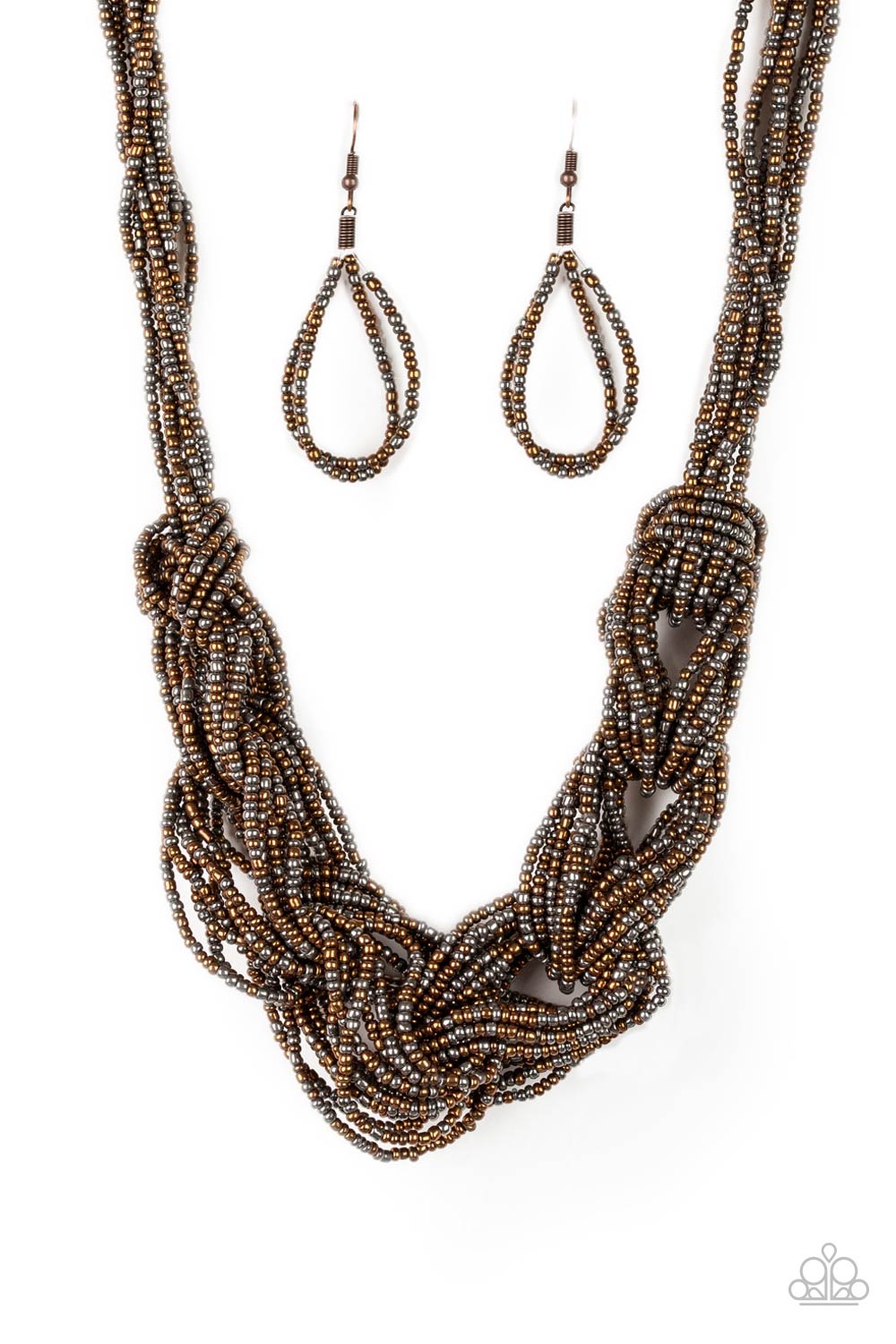 Paparazzi Necklace - City Catwalk - Copper