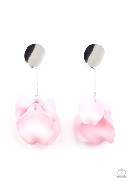 Paparazzi Earrings - Petal Pathways - Pink ( Exclusive Pink Friday 2020)