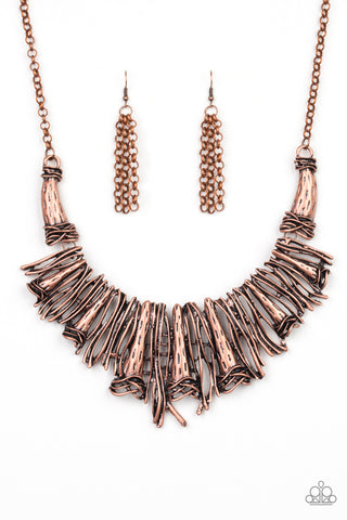 Paparazzi Necklace - In The MANE-stream - Copper - SHOPBLINGINGPRETTY