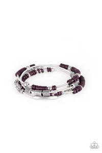 Paparazzi Bracelets - Tribal Spunk - Purple