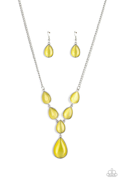 Paparazzi Necklace -  Dewy Decadence - Yellow