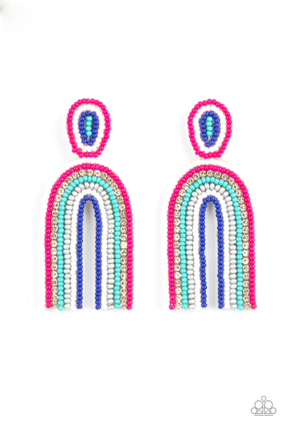 Paparazzi Earrings -  Rainbow Remedy - Multi