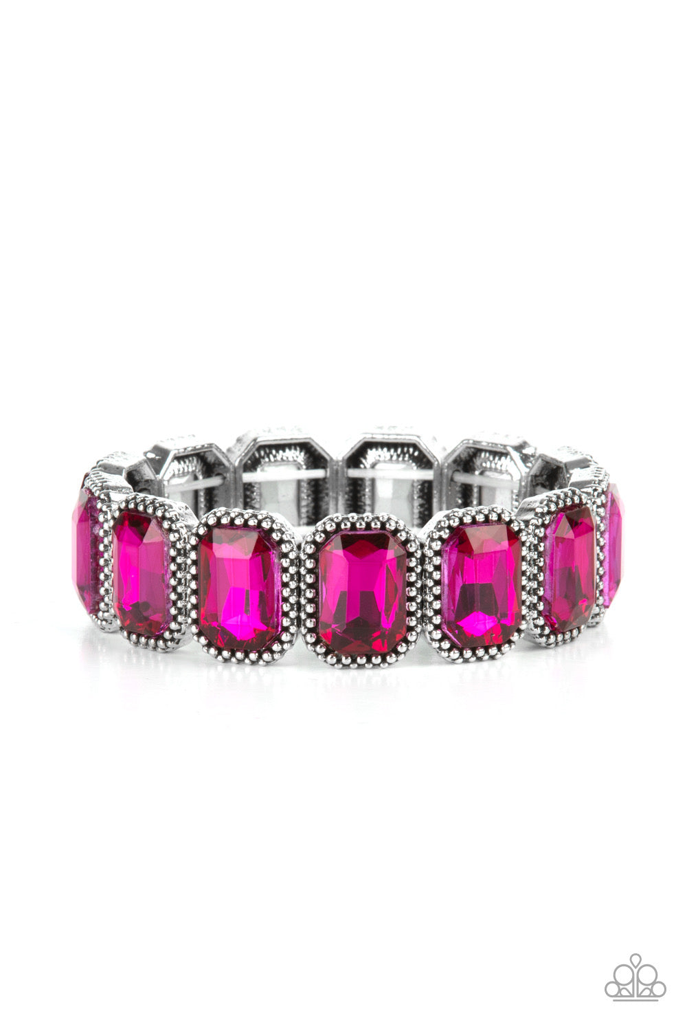 Paparazzi Bracelets - Studded Smolder - Pink