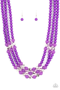 Paparazzi Necklaces - STAYCATION All I Ever Wanted - Purple