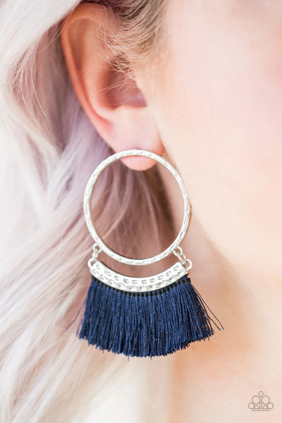 Paparazzi Earrings-This Is Sparta! - Blue