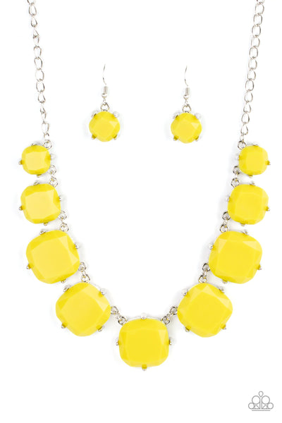 Paparazzi Necklace - Prismatic Prima Donna - Yellow