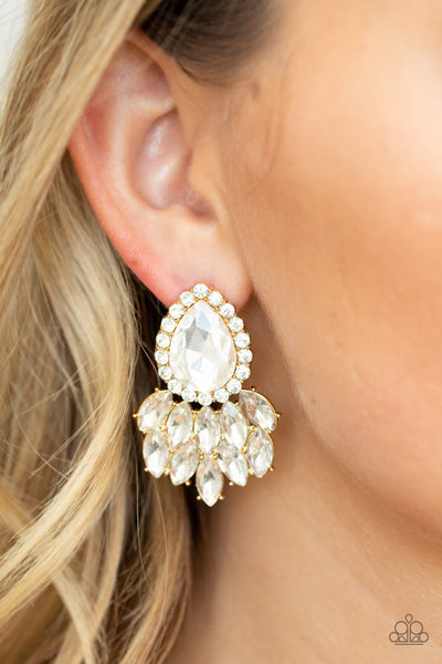 Paparazzi Earring - A Breath of Fresh HEIR - Gold - SHOPBLINGINGPRETTY