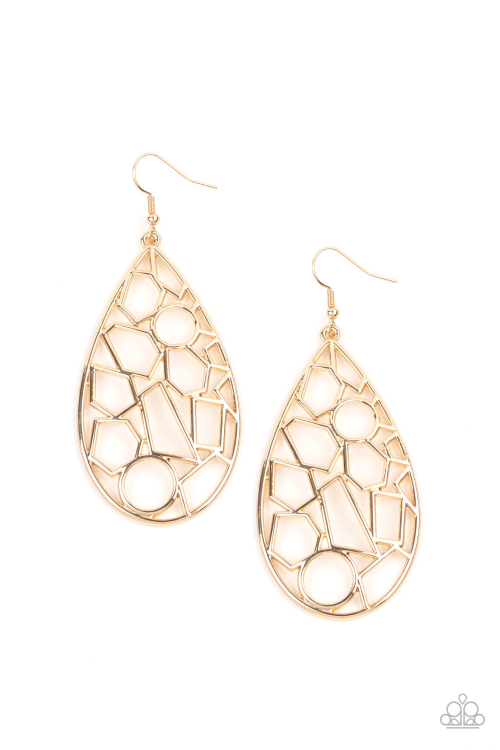 Paparazzi Earrings -  Reshaped Radiance - Gold