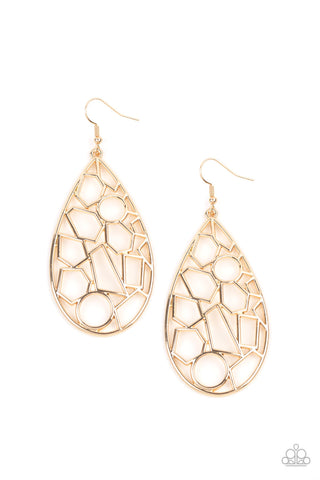 Paparazzi Earrings -  Reshaped Radiance - Gold