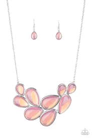 Paparazzi Necklace- Iridescently Irresistible - Pink