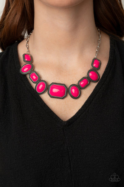 Paparazzi Necklace - Lets Get Loud - Pink