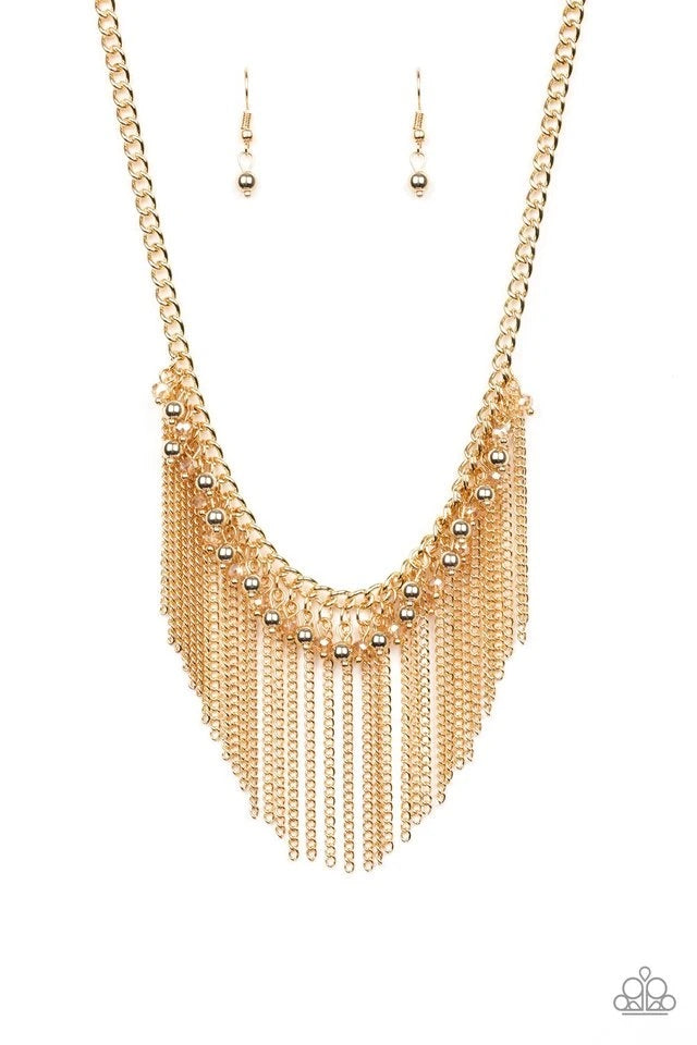 Paparazzi Necklaces - Divinely Diva - Gold