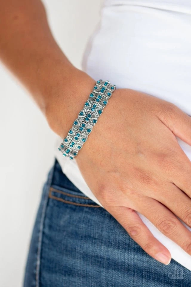 Paparazzi Bracelets - Modern Magnificence - Blue