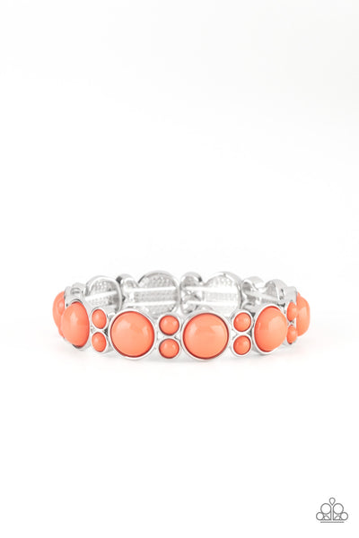 Paparazzi Bracelet - Bubbly Belle - Orange