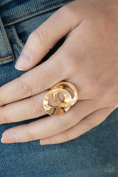 Paparazzi Rings - Pro Top Spin - Gold