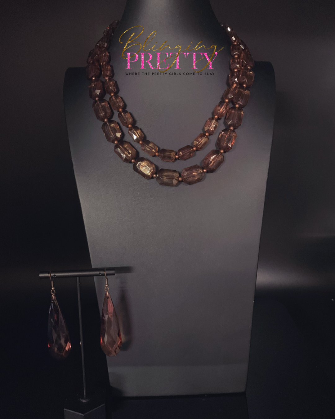 Paparazzi Earring & Necklace Set - Copper