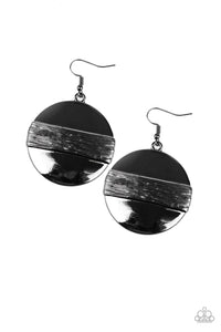 Paparazzi Earrings - Ultra Uptown - Black - SHOPBLINGINGPRETTY